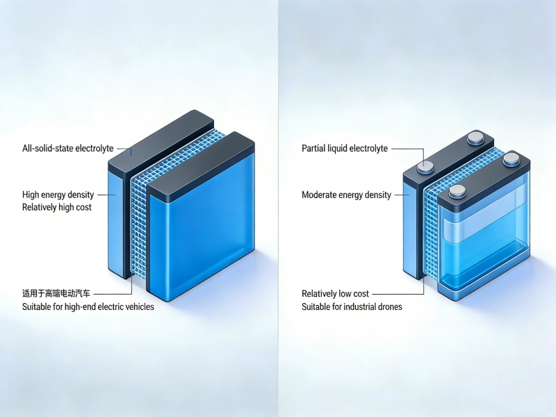 solid state battery and semi solid state battery