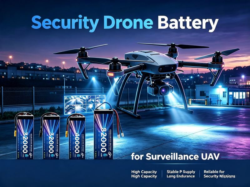 Security drone battery